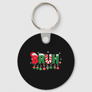 Funny Bruh Saying Bro Greeting Christmas Meme Teen Key Ring