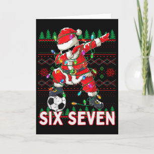 Funny Bruh Soccer Santa 67 Meme Christmas Xmas Paj Card