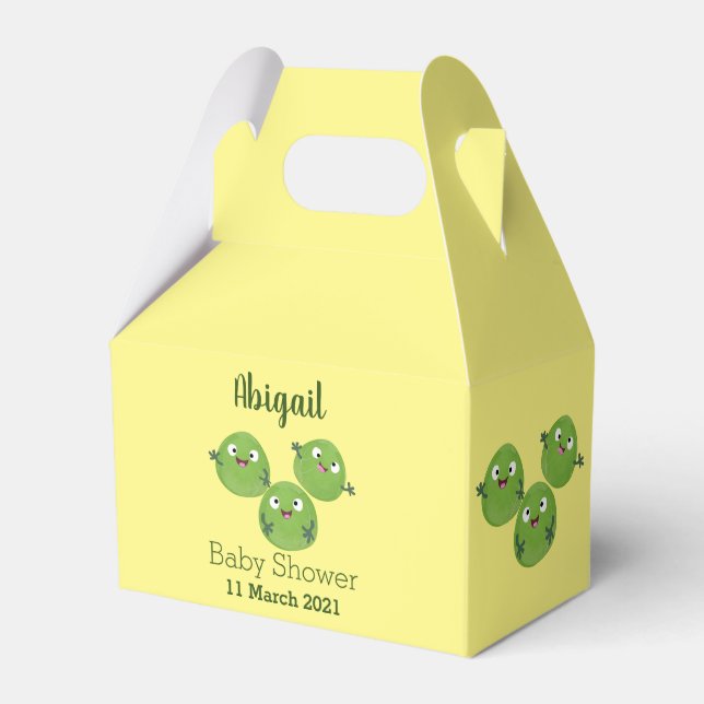 Funny Brussels sprouts vegetables cartoon  Favour Box (Front Side)