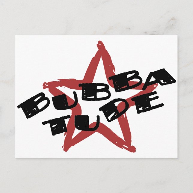 Funny Bubba Attitude Postcard (Front)