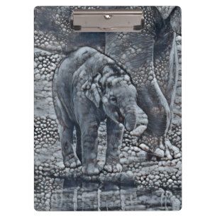 funny bubble elephant baby clipboard