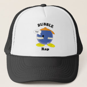 Funny Bubble Rap Cartoon Character Pun Graphic Trucker Hat
