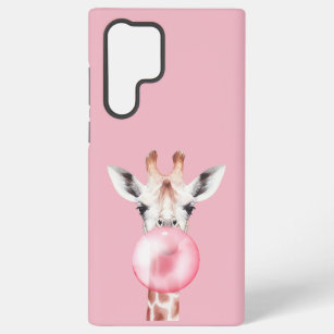 Funny Bubblegum Giraffe Samsung Galaxy Case