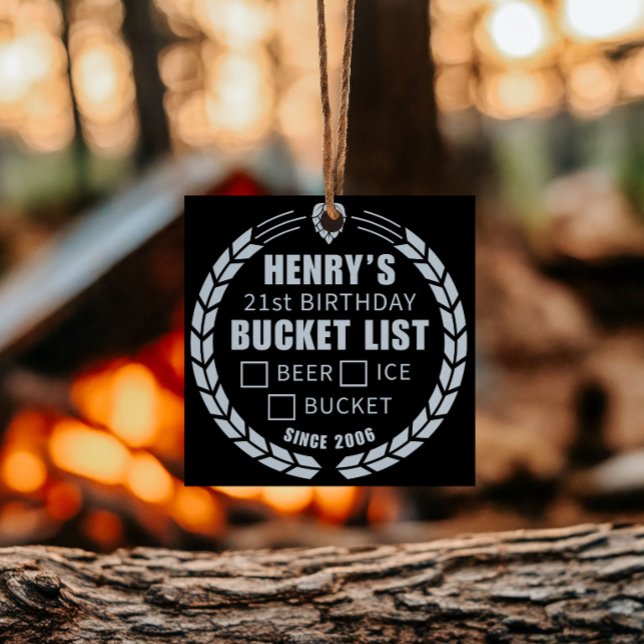 Funny Bucket List Sticker, Beer, Birthday Party (Creator Uploaded)