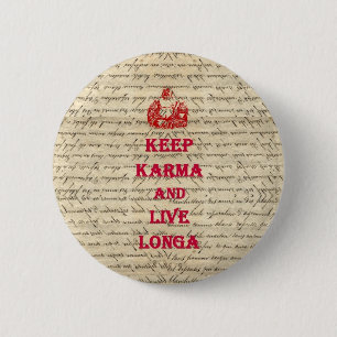 Funny Buddha saying 6 Cm Round Badge