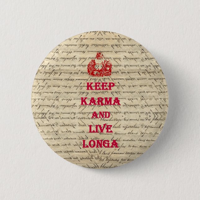 Funny Buddha saying 6 Cm Round Badge (Front)