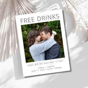 Funny Budget Photo Wedding Save the Date Announcement Postcard