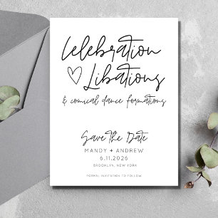 Funny Budget Wedding Save the Date Postcard