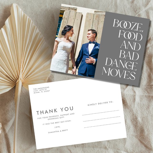 Funny Budget Wedding Thank You Postcard (Creator Uploaded)
