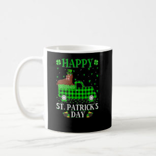 Funny Buffalo Plaid Green Truck Walrus St Patrick' Coffee Mug