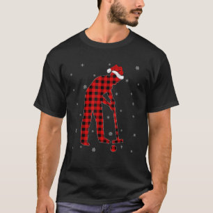 Funny Buffalo Plaid Matching Croquet Player Christ T-Shirt
