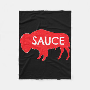 Funny Buffalo Sauce Graphic Hot Wings Spicy Food C Fleece Blanket