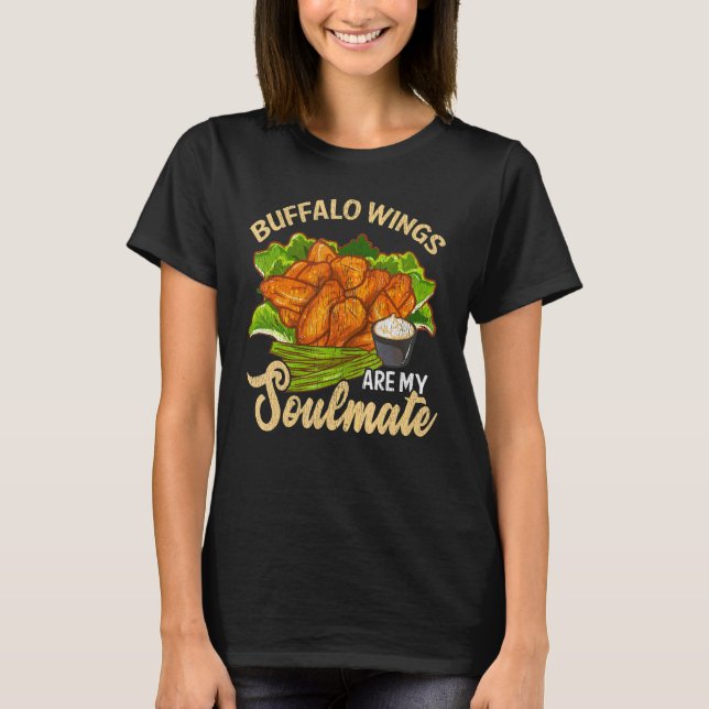 Funny Buffalo Wings Chicken T-Shirt (Front)