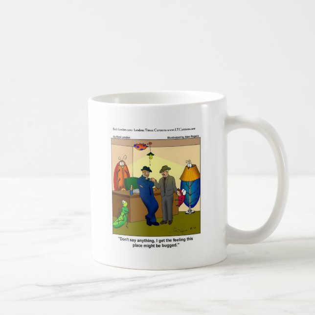 Funny Bugged Police HQ Gifts Tees Mugs Etc. (Right)