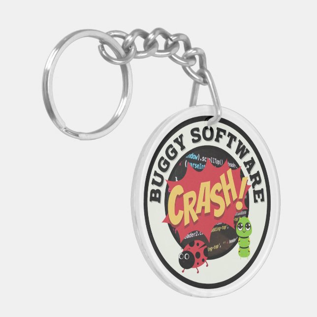Funny Buggy Software Key Ring (Front Left)