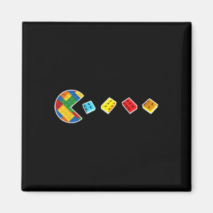 Funny Building Blocks Gamer Master Builder Brick L Magnet