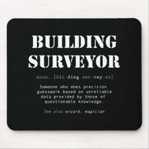 Funny Building Surveyor Dictionary Gift Mouse Pad