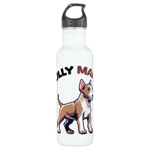Funny Bull Terrier Dog 710 Ml Water Bottle