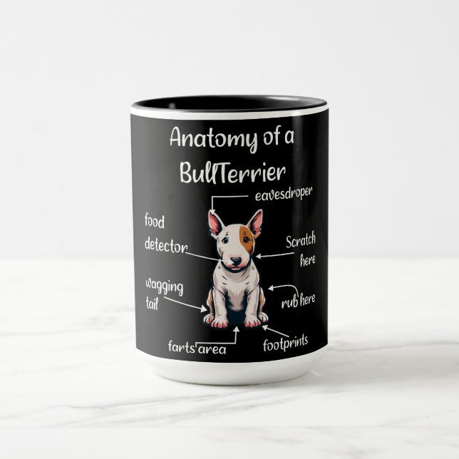 Funny Bull Terrier Dog Mug (Center)