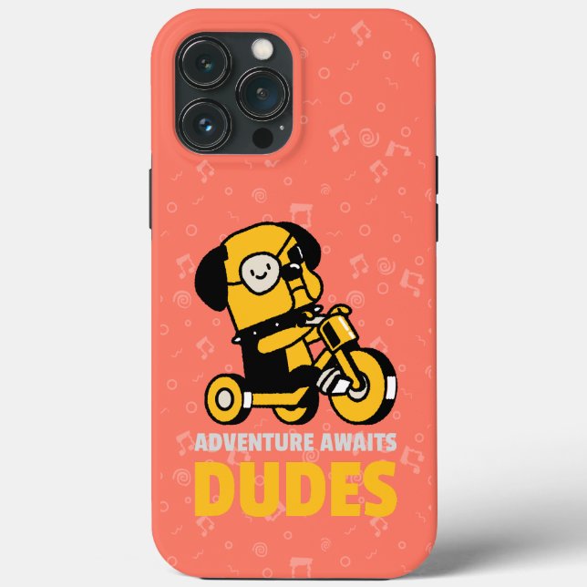 FUNNY BULLDOG ADVENTURE AWAITS DUDES Case-Mate iPhone CASE (Back)
