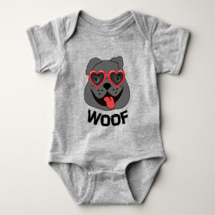 Funny Bulldog Baby Clothing Bodysuit