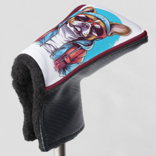 Funny Bulldog Dog Golf Putter  Head Cover