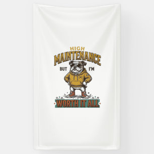 Funny Bulldog Quote Vintage Engraving T-Shirt Desi Banner