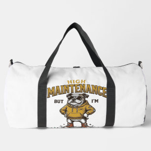 Funny Bulldog Quote Vintage Engraving T-Shirt Desi Duffle Bag