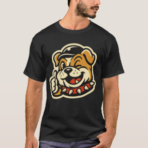 Funny Bulldog Thumbs Up T-Shirt - Best Dog Lover G