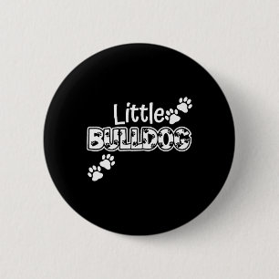 Funny Bulldogs School Spirit Team Game Day Ck To S 6 Cm Round Badge