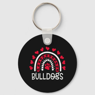 Funny Bulldogs School Team Spirit Game Day Ck To S Key Ring