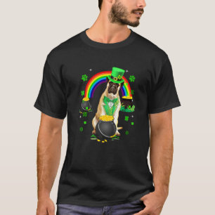 Funny Bullmastiff Leprechaun Shamrock St. Patrick' T-Shirt