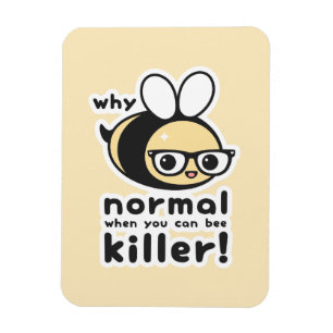 Funny Bumble Bee Pun Magnet