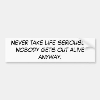 Funny Bumper Sticker