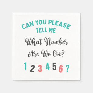 Funny Bunco Party What Number Are We On? Napkin