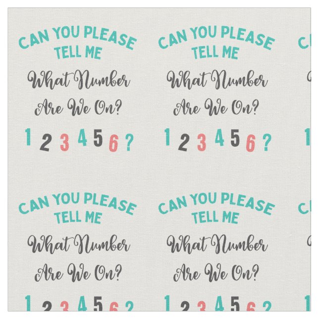 Funny Bunco Player Novelty Pattern Pink,Grey,Blue Fabric (Close Up)