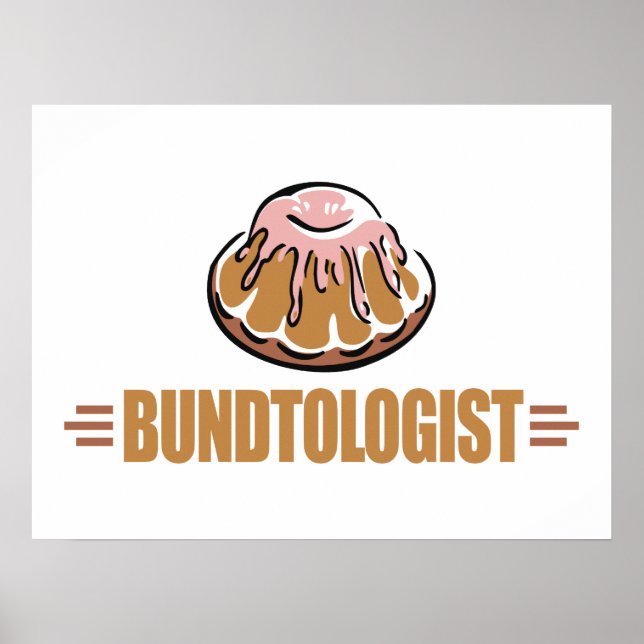 Funny Bundt Cake Poster (Front)