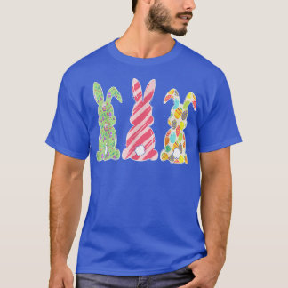 Funny Bunnie Graphic Design Cute Girls Kids Pink B T-Shirt