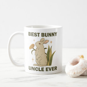 Funny Bunny, Best Bunny Uncle Ever, Bunny Lover  Coffee Mug