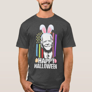 Funny Bunny Biden Happy Halloween For Easter Day K T-Shirt