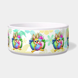 Funny Bunny biting an Easter Egg