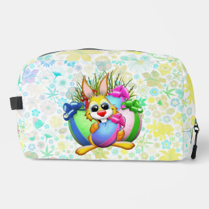 Funny Bunny biting an Easter Egg Dopp Kit