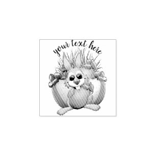 Funny Bunny biting an Easter Egg Rubber Stamp