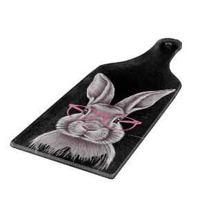 Funny Bunny Cute Family Gifts Easter Cutting Board