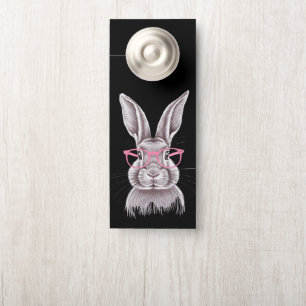 Funny Bunny Cute Family Gifts Easter Door Hanger