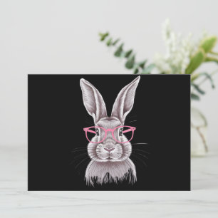 Funny Bunny Cute Family Gifts Easter  Invitation