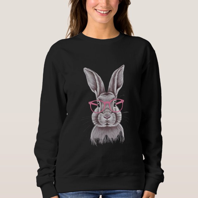 Funny Bunny Cute Family Gifts Easter  Sweatshirt (Front)