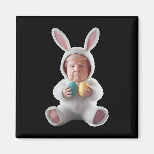 Funny Bunny Easter Trump Meme Happy Easter Day  Magnet