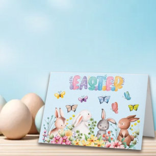Funny Bunny Happy Easter Day Invitation