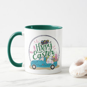 Funny Bunny Happy Easter Day Mug